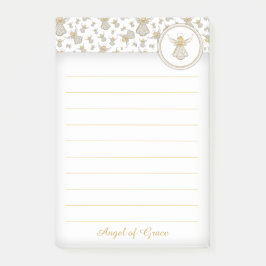 Bloco Post-it Personalizar:  Ouro Natal "Angel of Grace"