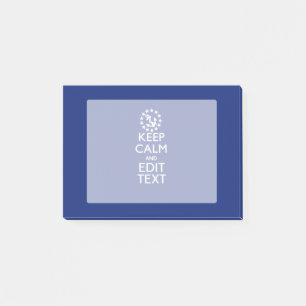 Bloco Post-it Personalize Your Nautical Keep Calm And Edit Text
