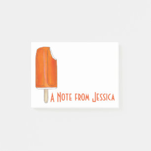 Bloco Post-it Picolé Laranja Personalizado Postar