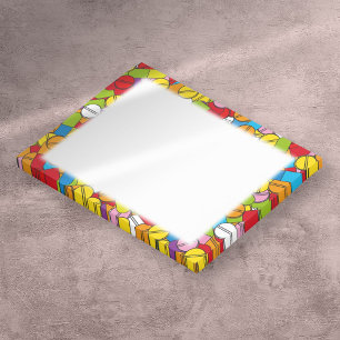 Bloco Post-it Pílulas Coloridas Médico Enfermeira Farmácia