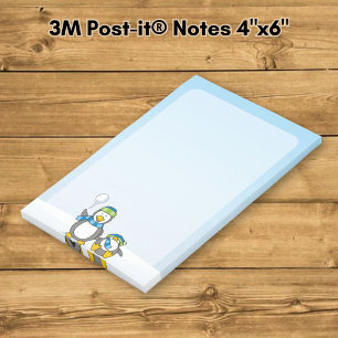 Bloco Post-it Pinguins de neve
