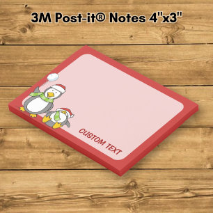 Bloco Post-it Pinguins de neve de Natal