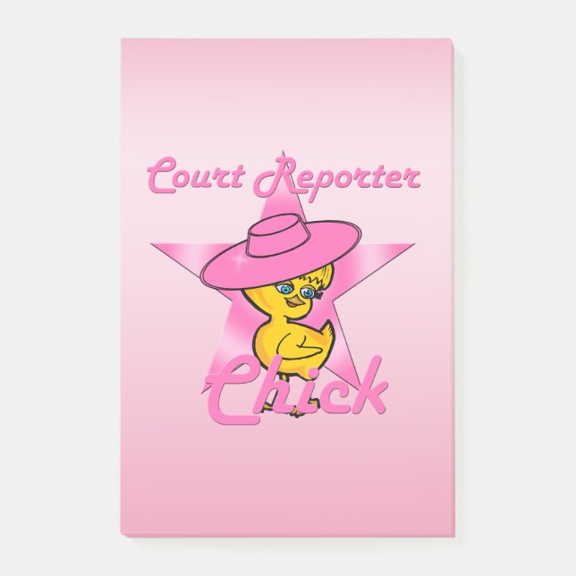 Bloco Post-it Pintinho do Repórter do Tribunal nº 8 (Frente)