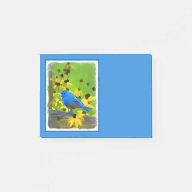 Bloco Post-it Pintura De Bundas Indigo - Arte Original Para Páss (Frente)