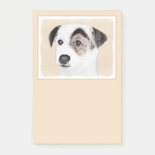 Bloco Post-it Pintura de Jack Russell Terrier do Parson - arte
