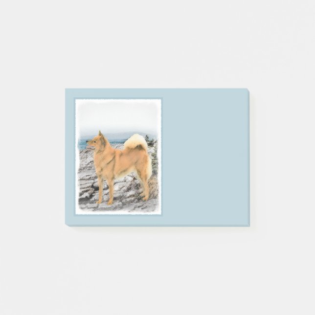Bloco Post-it Pintura em Seashore - Arte Canina (Frente)