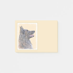 Bloco Post-it Pintura em Tervuren Belga - Arte Cachorra Original