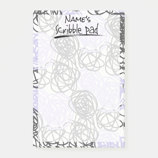 Bloco Post-it Placa de Escrivação Personalizada (Roxo/Carvão) (Frente)