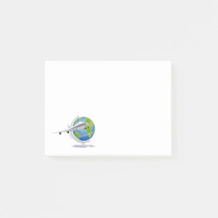 Bloco Post-it Planeta Mundial Viagem e Mundo