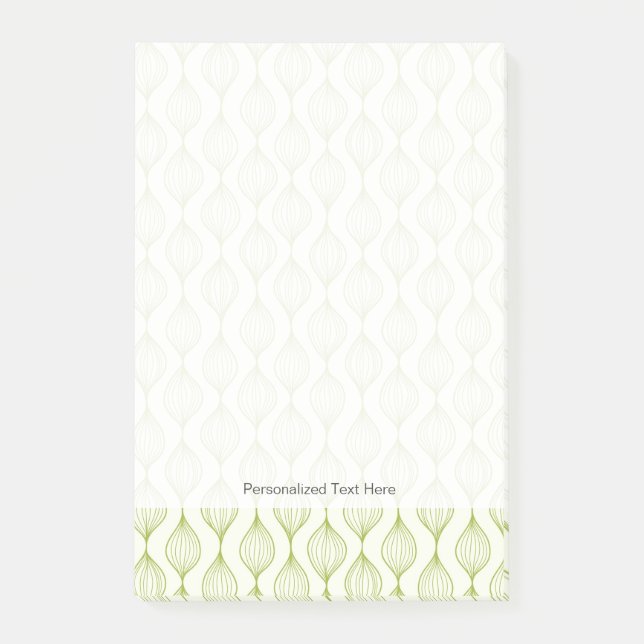 Bloco Post-it Plano de fundo verde vertical (Frente)