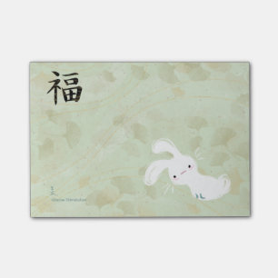 Bloco Post-it Post-it afortunado do coelho (nogueira-do-Japão)
