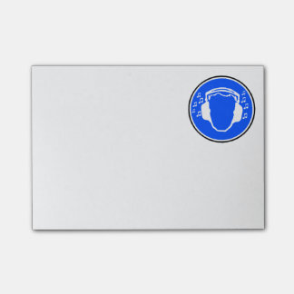 Bloco Post-it Post-it dos fones de ouvido