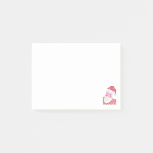 Bloco Post-it Postar Notas do Pointilismo Papai Noel (Frente)
