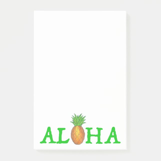 Bloco Post-it POSTO ALOHA Tropical Hawaii Hawaii Hawaii-Hawaiian (Frente)