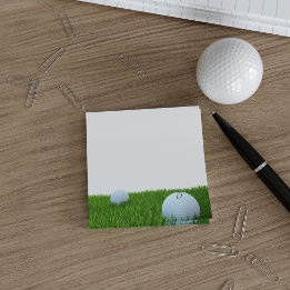 Bloco Post-it Posto do Golf Monograma Personalizado do Golfer