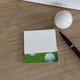 Bloco Post-it Posto do Golf Monograma Personalizado do Golfer