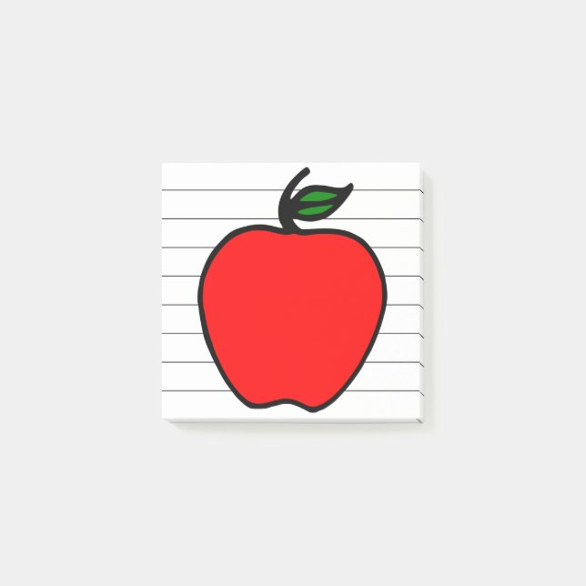 Bloco Post-it Posto Escolar Apple de Professores Pequenos (Frente)