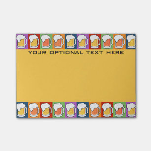 Bloco Post-it Posto personalizado BEER Pop Art - Notas de Ti