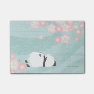 Bloco Post-it Posto Zen Panda (ameixa floresce)