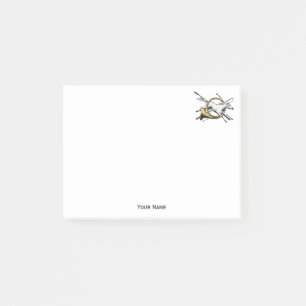 Bloco Post-it Pré-Papoila Equestre Pulando Pela Cor Do Corno