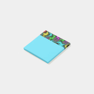 Bloco Post-it Prensas Florais Vibrantes