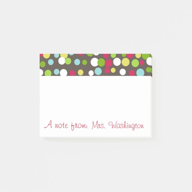 Bloco Post-it Presentes de Notas Autocolantes Personalizadas com (Frente)