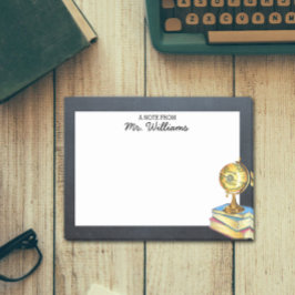 Bloco Post-it Professor Personalizado do Globo e do Quadro