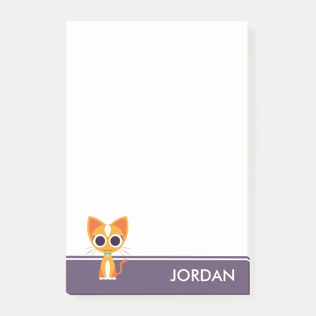 Bloco Post-it Purrl o gato (Frente)