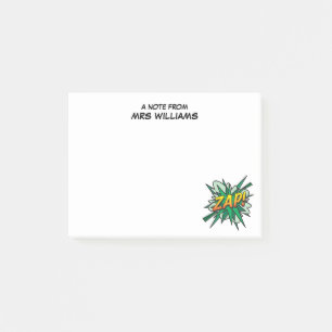 Bloco Post-it Quadrinho Personalizado Simples e Divertido ZAP