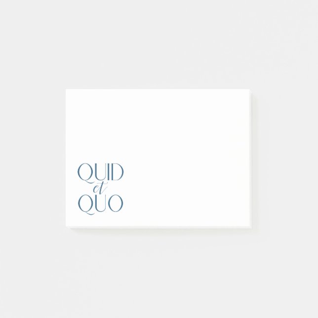 Bloco Post-it Quid et Quo Classic Education (Frente)