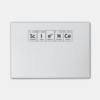 Bloco Post-it Química da palavra dos elementos de mesa periódica