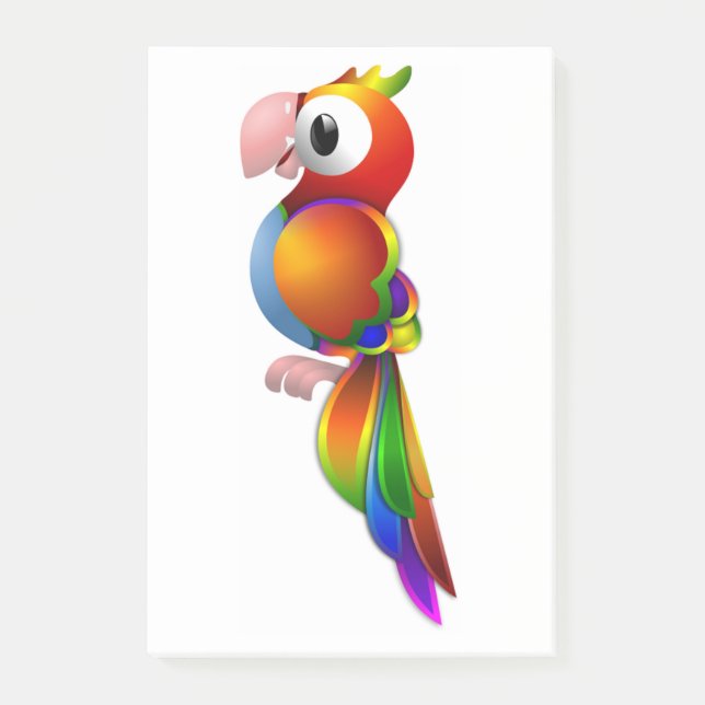 BLOCO POST-IT RAINBOW PARROT (Frente)
