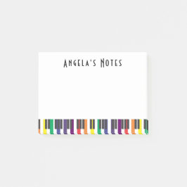 Bloco Post-it Rainbow Piano Keys