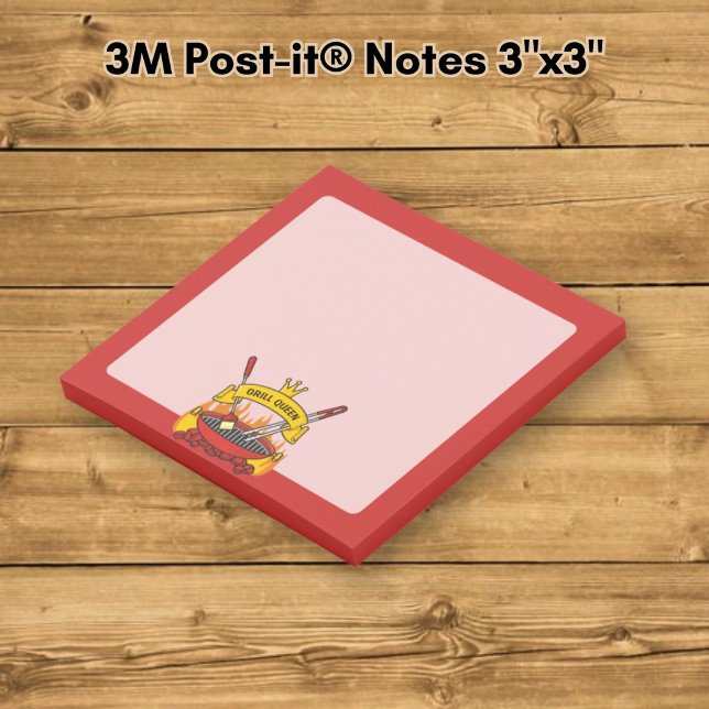Bloco Post-it Rainha da Grelha (Criador carregado)