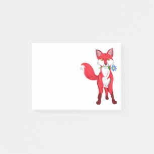 Bloco Post-it Raposa Feliz