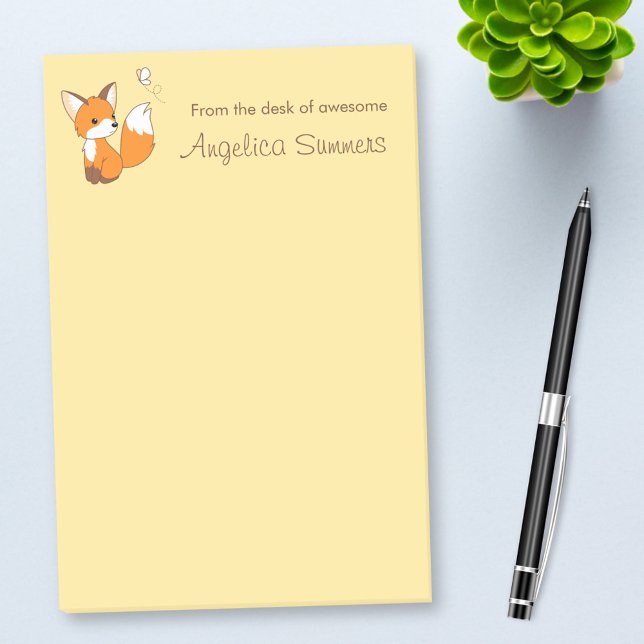 Bloco Post-it Raposa-Pequena (Criador carregado)