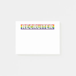 Bloco Post-it Recrutador
