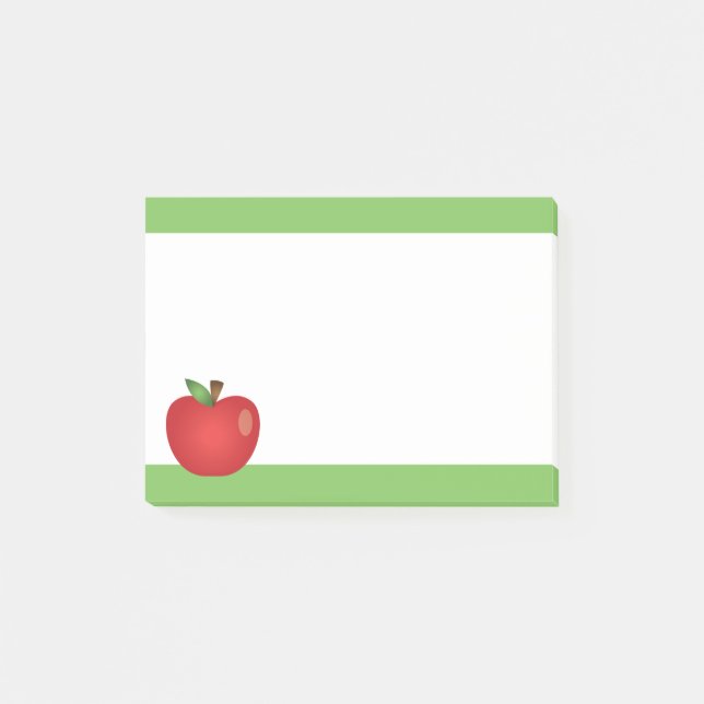 Bloco Post-it Red Cartoon Apple (Frente)