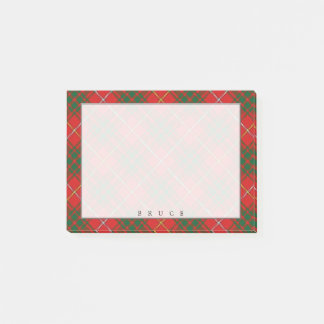 Bloco Post-it Regal Scottish Clan Bruce Tartan