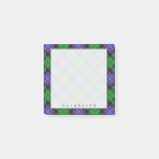 Bloco Post-it Regal Scottish Clan Galbraith Tartan