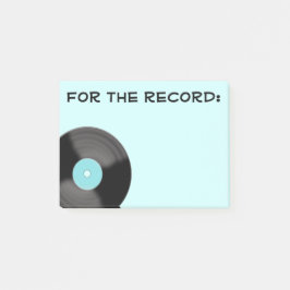Bloco Post-it Retro Aqua Para o Registro Notas Adhesivas