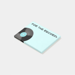Bloco Post-it Retro Aqua Para o Registro Notas Adhesivas