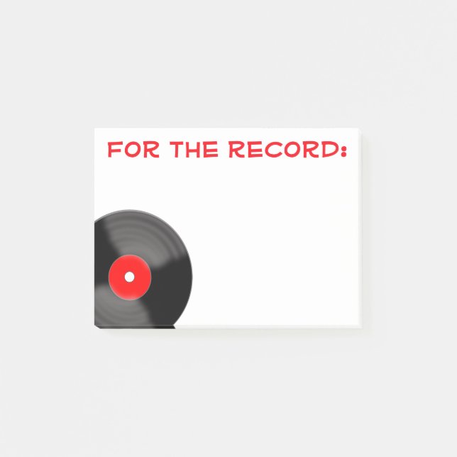 Bloco Post-it Retro Para o Registro Notas Adhesivas (Frente)