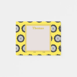 Bloco Post-it Rodas para veículos de construção