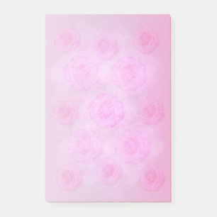 Bloco Post-it Rosas da aguarela
