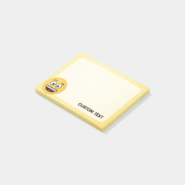Bloco Post-it Rosto sorridente com boca aberta