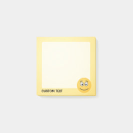 Bloco Post-it Rosto sorridente com olhos abertos