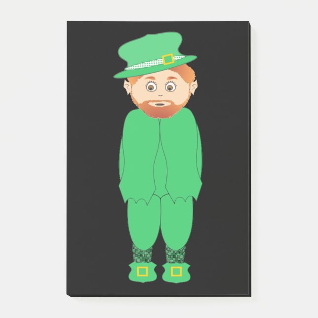 BLOCO POST-IT "RUAS FELIZES. DIA DE PATRICK" LEPRECHAUN (Frente)