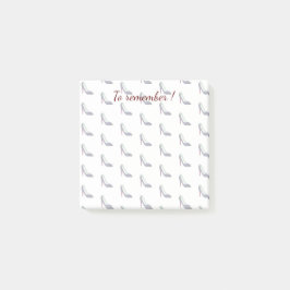 Bloco Post-it Saltos altos pretos Emoji