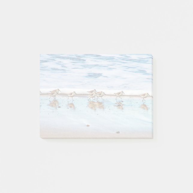 Bloco Post-it Sandppers Ao Longo Da Praia (Frente)
